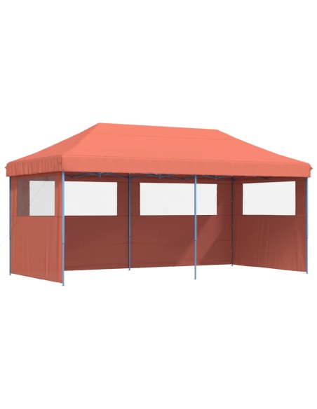 Сгъваема парти шатра pop-up с 3 странични стени теракота