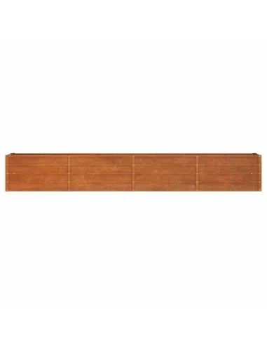 Градинска повдигната леха ръждив 320x40x45 см кортенова стомана