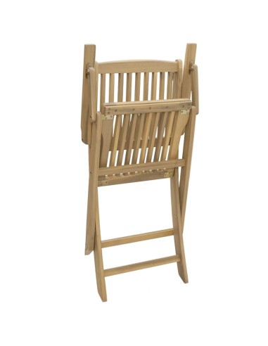Сгъваеми градински столове 2 бр 58x54,5x90 см акация масив