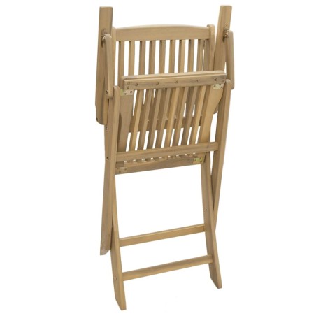 Сгъваеми градински столове 2 бр 58x54,5x90 см акация масив