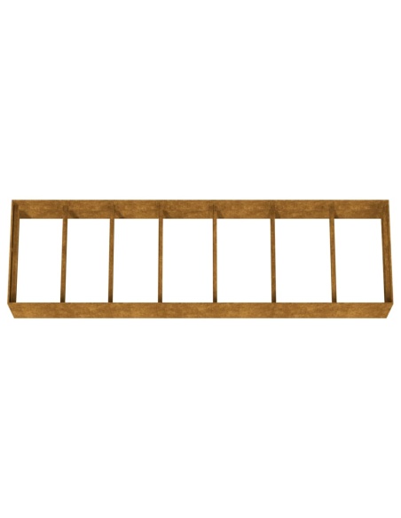 Градинска повдигната леха 280x80x40 см кортенова стомана