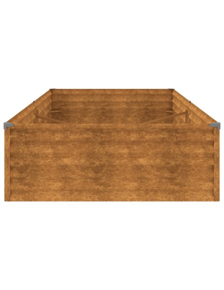 Градинска повдигната леха 195x100x36 см кортенова стомана