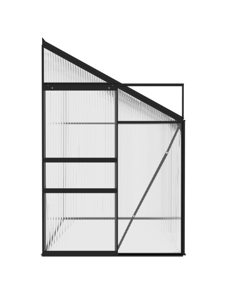 Парник, антрацит, алуминий, 5,02 м³