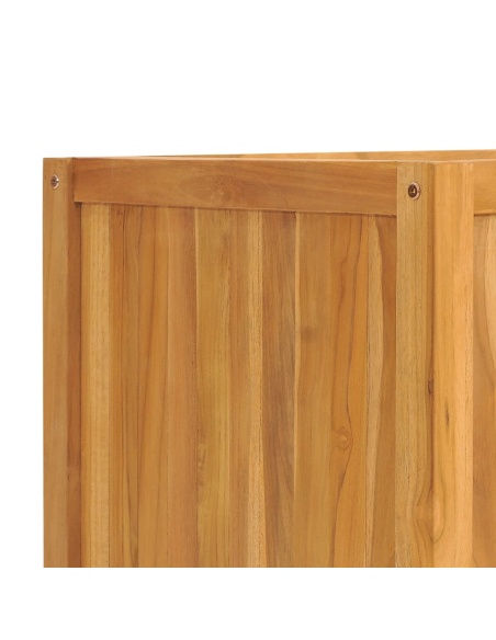 Повдигната леха 150x50x50 см тиково дърво масив