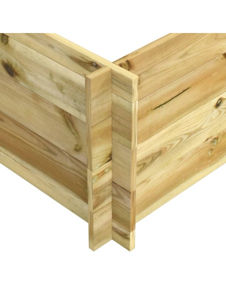 Повдигната леха, 150x100x40 см, импрегнирано дърво