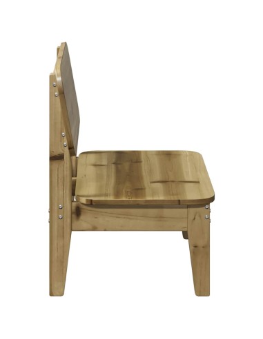 Градински стол 60x52,5x72 cm Импрегнирано дърво Бор