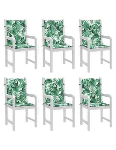 Възглавници за столове Друг 6 pcs На листа 100 x 50 x 3 cm