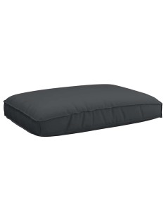 Палетна възглавница за седалка Черна 120x80x12 см Oxford плат