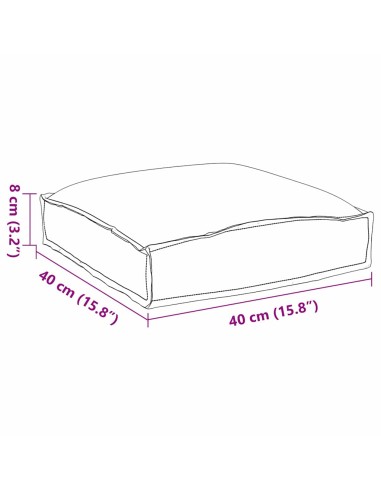 Възглавници за палети 4 бр. Антрацит 40 x 40 x 8 см. Оксфордски плат
