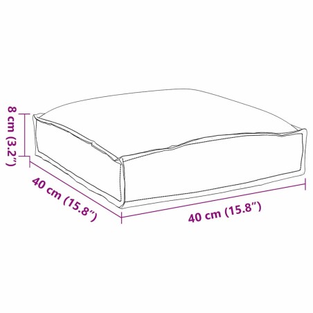 Възглавници за палети 4 бр. Антрацит 40 x 40 x 8 см. Оксфордски плат