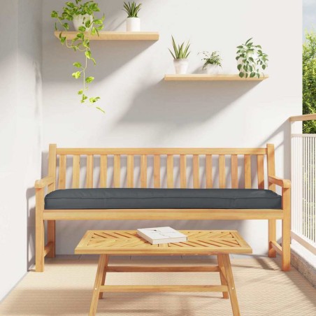 Възглавница за пейка Антрацит 180x40x8 см Оксфордска тъкан