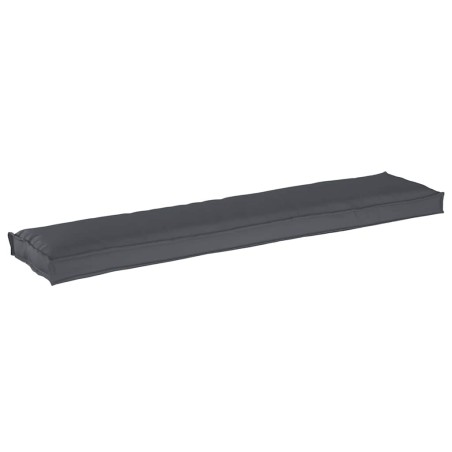 Възглавница за пейка Антрацит 180x40x8 см Оксфордска тъкан