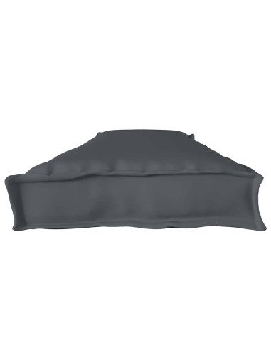 Възглавница за пейка Антрацит 180x40x8 см Оксфордска тъкан