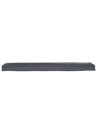Възглавница за пейка Антрацит 180x40x8 см Оксфордска тъкан