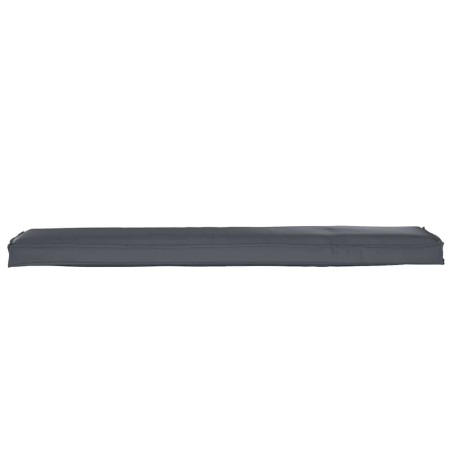 Възглавница за пейка Антрацит 180x40x8 см Оксфордска тъкан