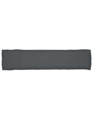 Възглавница за пейка Антрацит 180x40x8 см Оксфордска тъкан