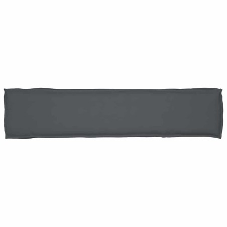 Възглавница за пейка Антрацит 180x40x8 см Оксфордска тъкан