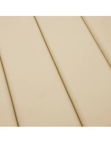 Шалте за шезлонг, бежово, 180x60x4 см, Оксфорд плат