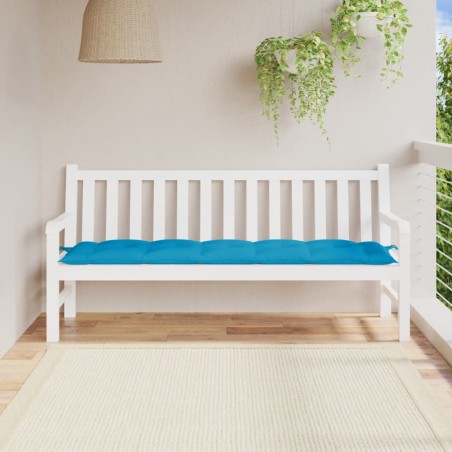 Възглавница за пейка светлосиня 180x50x7 см оксфорд плат