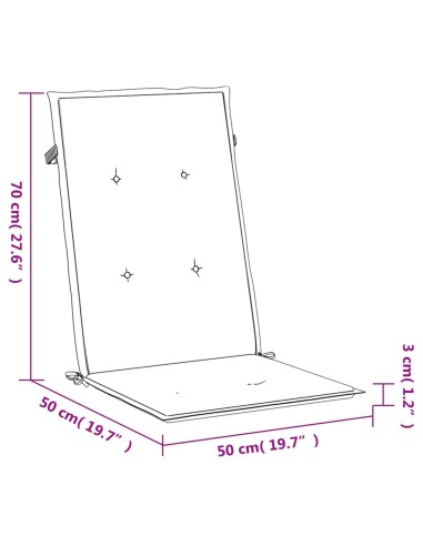 Възглавници за стол с облегалка 2 бр сиви 120x50x3 см плат