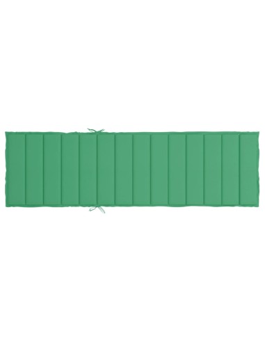 Шалте за шезлонг, зелено, 200x60x3 см, Оксфорд плат
