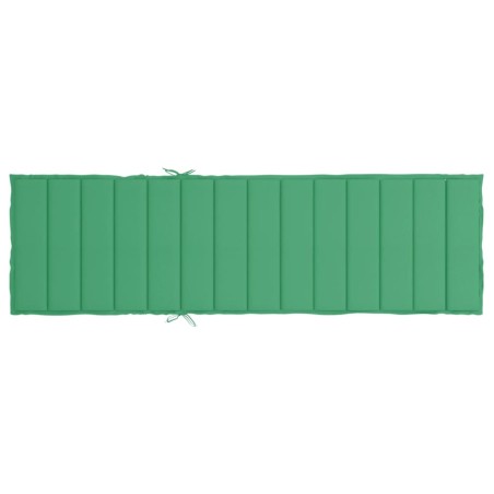 Шалте за шезлонг, зелено, 200x60x3 см, Оксфорд плат