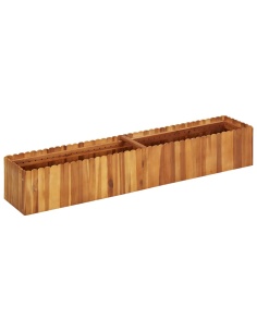 Градинска повдигната леха, 150x30x25 см, акациево дърво масив