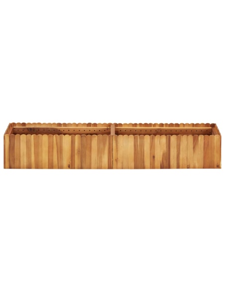 Градинска повдигната леха, 150x30x25 см, акациево дърво масив