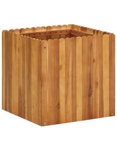Градинска повдигната леха, 50x50x50 см, акациево дърво масив