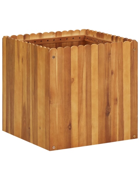 Градинска повдигната леха, 50x50x50 см, акациево дърво масив