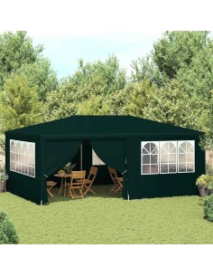 Професионална парти шатра със стени 4x6 м зелена 90 г/м²
