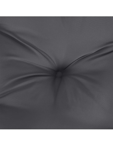 Палетна възглавница, антрацит, 60x60x12 см, текстил