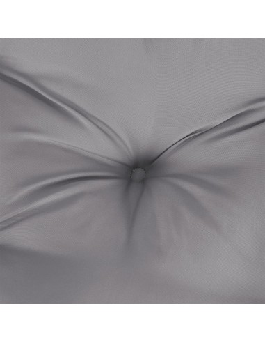 Палетна възглавница, сива, 120x80x12 см, текстил