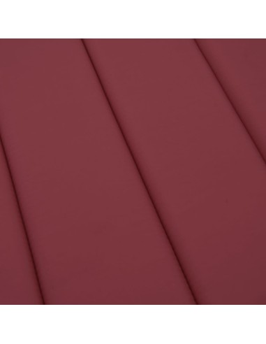 Шалте за шезлонг, виненочервено, 200x50x3 см, Оксфорд плат
