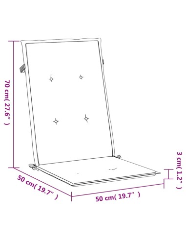 Възглавници за столове 4 бр кралско сини 120x50x3 см плат