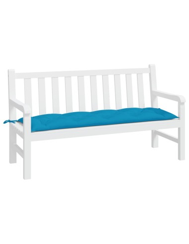 Възглавница за пейка светлосиня 150x50x7 см оксфорд плат