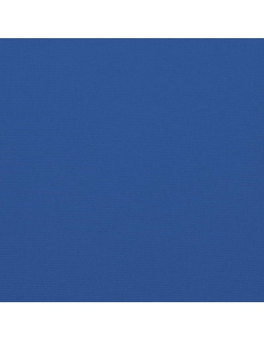 Възглавници за столове 2 бр кралско сини 120x50x3 см плат