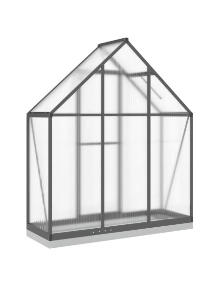 Оранжерия с основа рамка антрацит 169x58x202 см алуминий