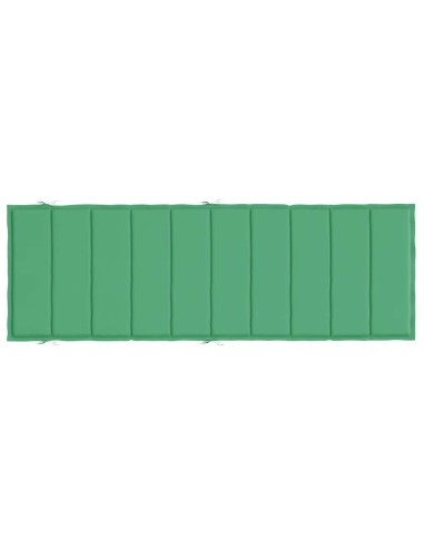 Шалте за шезлонг, зелено, 186x58x4 см, Оксфорд плат