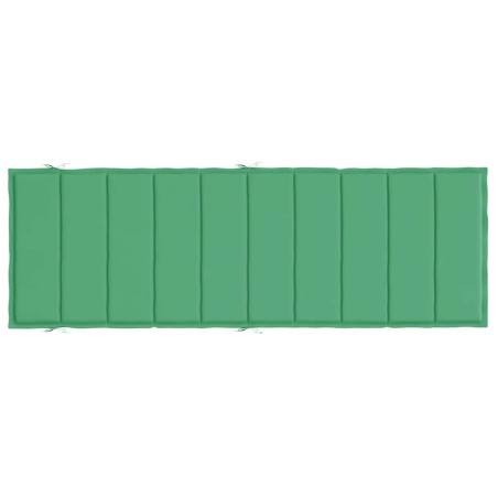 Шалте за шезлонг, зелено, 186x58x4 см, Оксфорд плат
