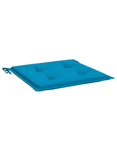 Възглавници за столове 2 бр сини 50x50x3 см Оксфорд плат