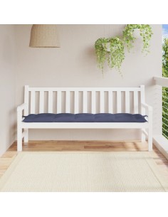 Възглавница за пейка нейви синьо 180x50x7 см Оксфорд плат
