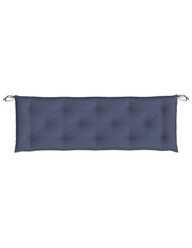 Възглавница за пейка нейви синьо 150x50x7 см Оксфорд плат