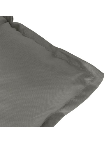 Възглавница за градински пейка меланж тъмносив 120x50x7 см