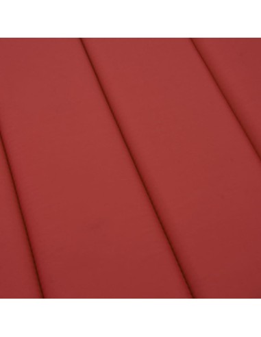 Шалте за шезлонг, червено, 200x60x3 см, Оксфорд плат