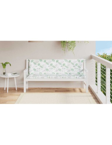 Възглавници за градински пейки 2 бр на листа 150x50x7 см плат