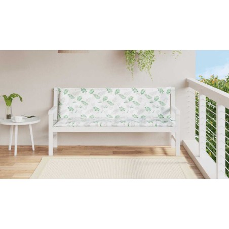 Възглавници за градински пейки 2 бр на листа 150x50x7 см плат