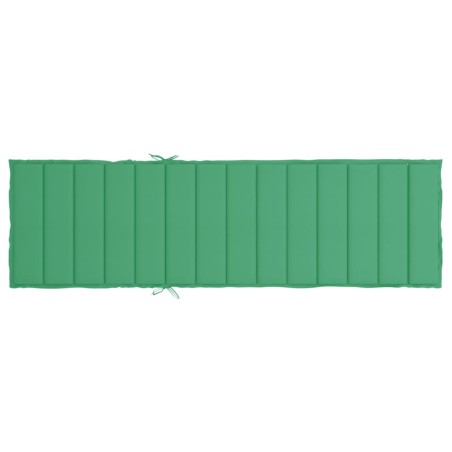 Шалте за шезлонг, зелено, 200x70x3 см, Оксфорд плат