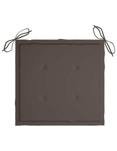 Възглавници за столове 4 бр таупе 40x40x4 см Оксфорд плат