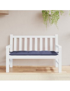 Възглавница за пейка нейви синьо 120x50x7 см Оксфорд плат